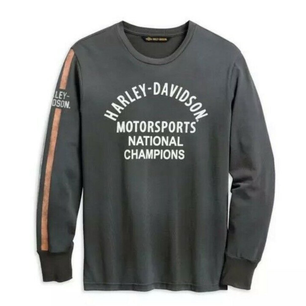 Harley-Davidson Mens Motorsports Sleeve Stripe L/S